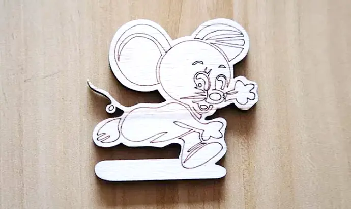 Wood Mickey Mouse Cutting cover